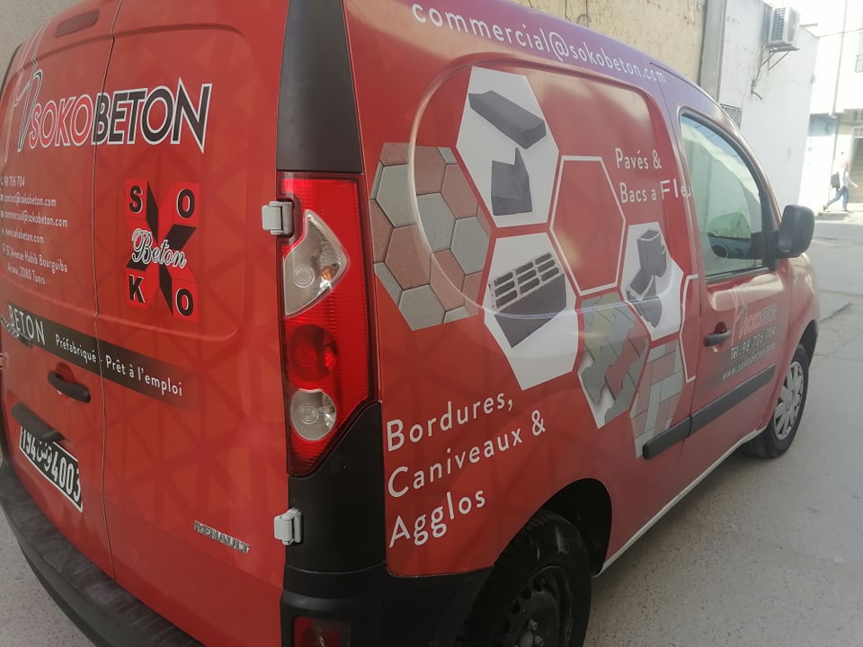Habillage voiture Tunisie Stickers voitures et fourgons